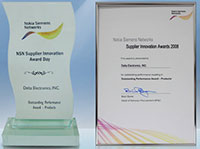 Delta Electronics ��������� ������� "2008 Outstanding Performance Award" �� Nokia Siemens Networks